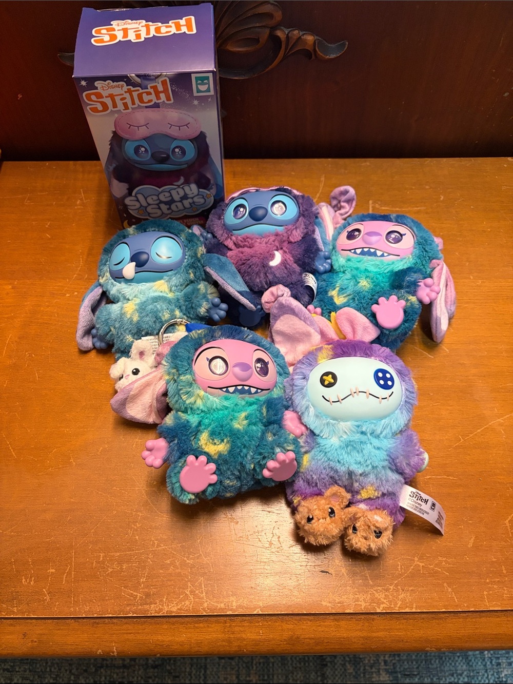 Plush Sleepy Stars Multicolor Small Pet Toy